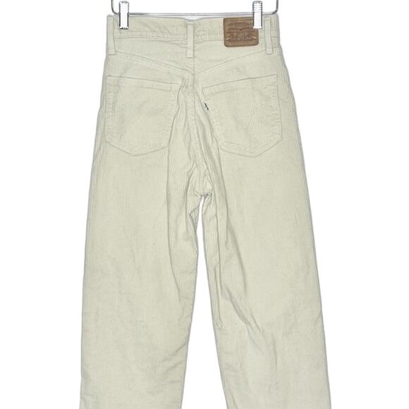 Levi's Ribcage Straight Ankle Jeans Corduroy Size 25 - Picture 6 of 13